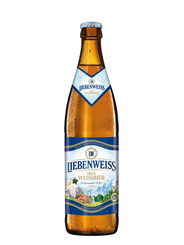 Либенвайс Хефе Вайссбир / Liebenweiss Hefe-Weissbier (бут 0,5л., алк 5,5%)
