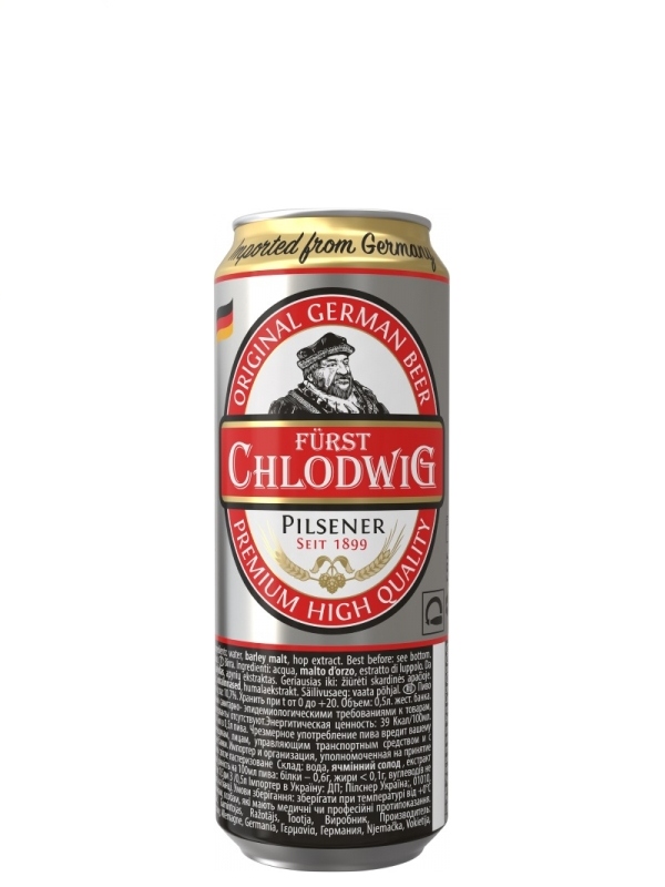    /Chlodwig Pilsener (/ 0,5.,  4,8%)