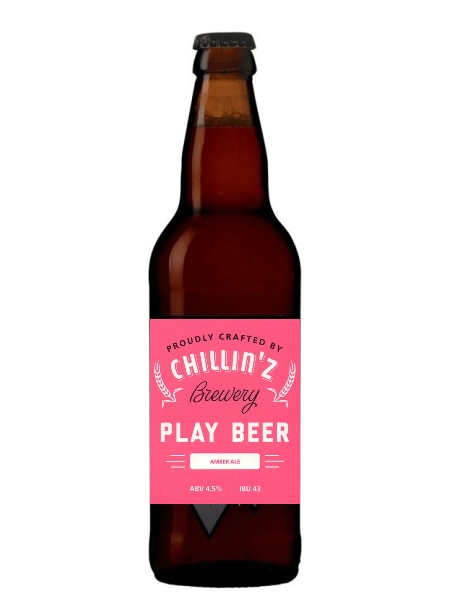 Чиллинз Плей Биир / CYILIN''Z Play Beer Amber Ale (бут 0,5л., алк 5,5%)