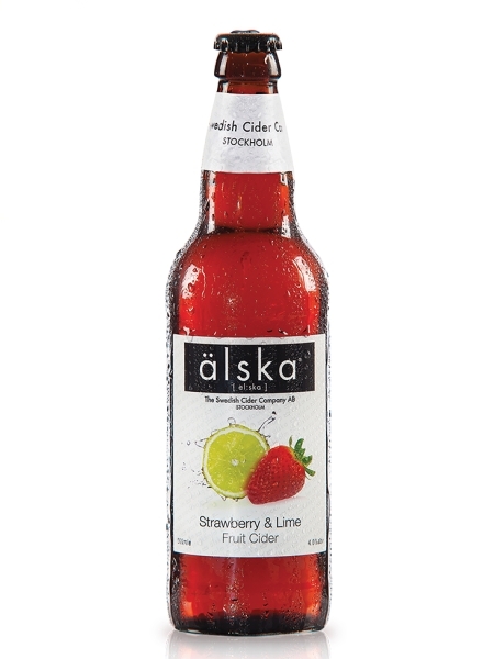 Альска Клубника и Лайм / Alska Strawberry and Lime (бут 0,5л., алк 4%)
